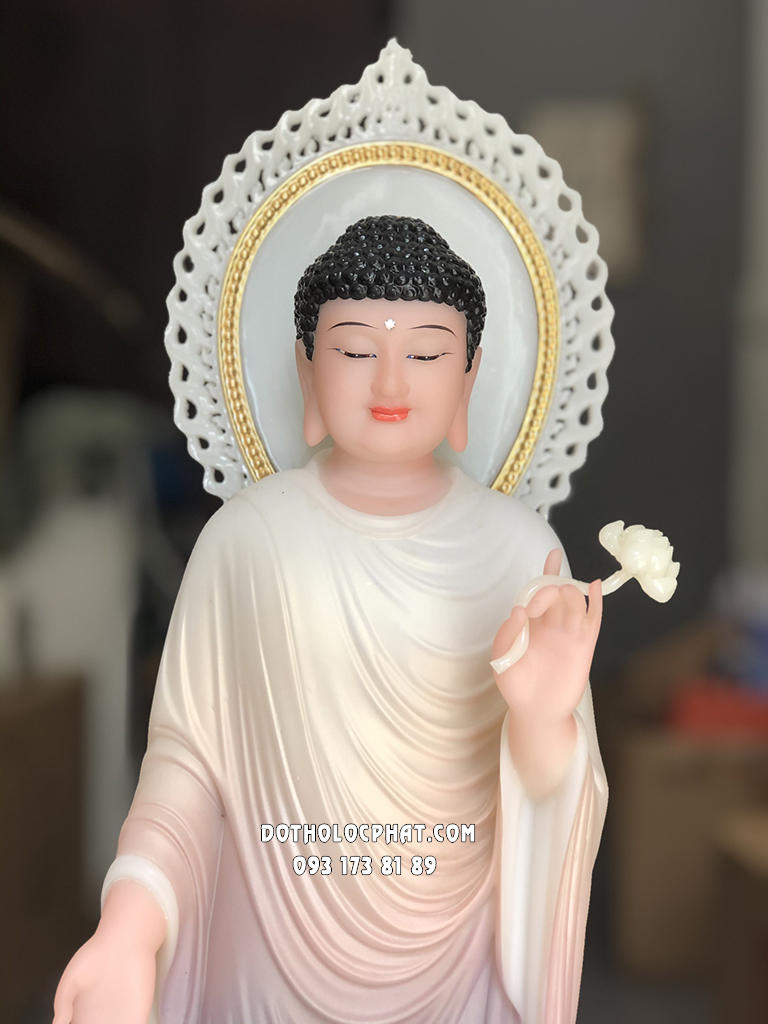 Tây Phương Tam Thánh Đứng Áo Khoáng Hào Quang TPTT-054