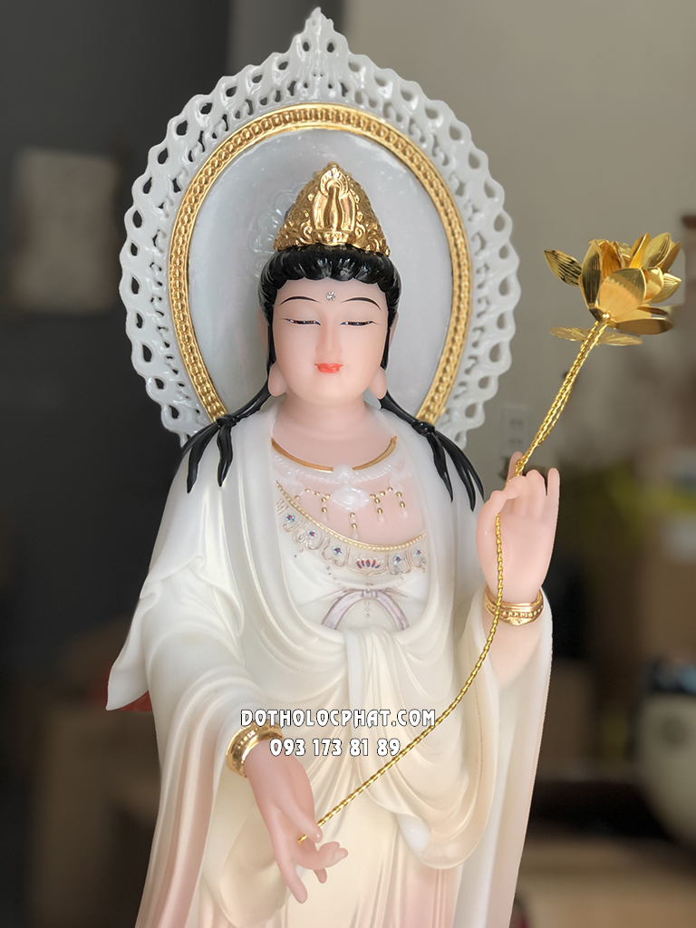 Tây Phương Tam Thánh Đứng Áo Khoáng Hào Quang TPTT-054