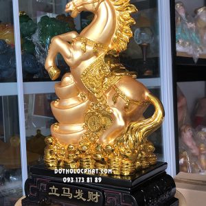 Tượng Ngựa Phong Thủy Thỏi Vàng NPT-001