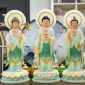 Tây Phương Tam Thánh Áo Xanh Hào Quang TPTT-060
