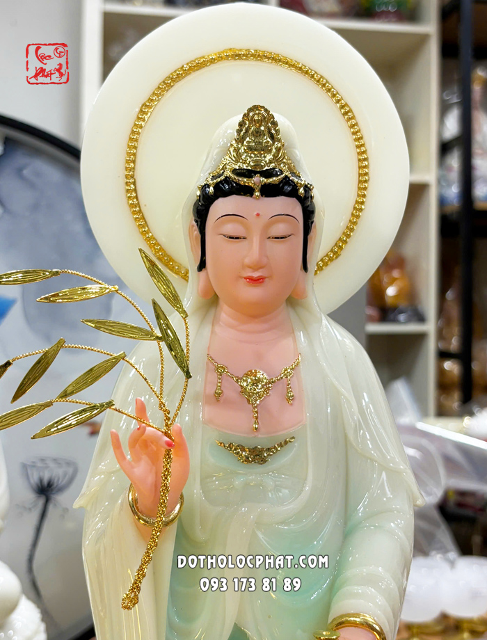 Tây Phương Tam Thánh Áo Xanh Hào Quang TPTT-060