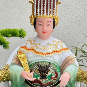 Tượng Thiên Hậu Thánh Mẫu Áo Gấm Xanh THTM-006
