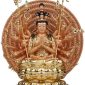 Tượng Thiên Thủ Thiên Nhãn Poly Áo Dát Vàng TTTN-004
