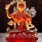 Tượng Văn Thù Bồ Tát Mật Tông Đá Lưu Ly Hổ Phách VTMT-001