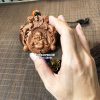 dây treo xe ô tô hình Phật Di Lặc  bằng gỗ đẹp nhất