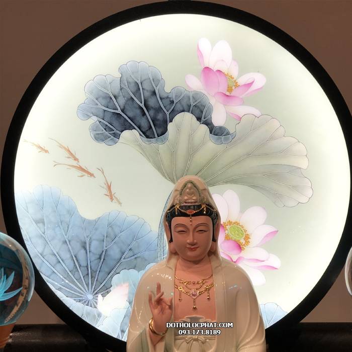 Hào Quang Thờ Phật sen hồng đẹp nhất