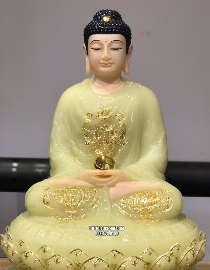Tượng Phật Thích Ca Thạch Ngọc Đẹp Đế 8 Cạnh