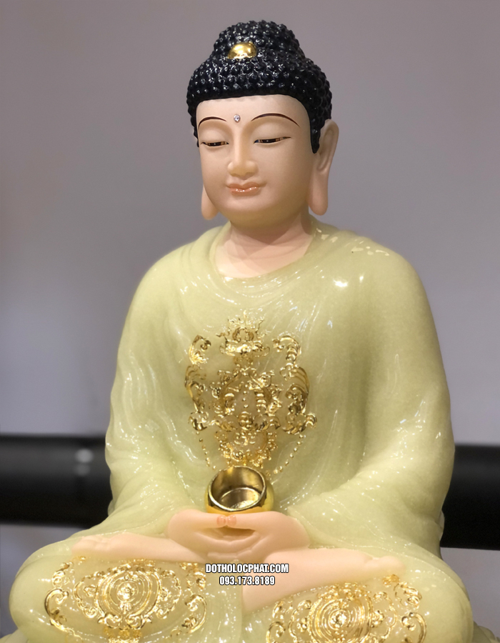 Tượng Phật Thích Ca Thạch Ngọc Đẹp Đế 8 Cạnh