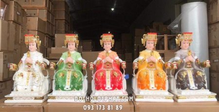 Tượng 5 Mẹ Ngũ Hành bằng bột đá cao cấp Đài Loan