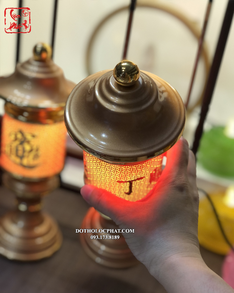 Đèn thờ chữ Phật có mái hợp kim giá rẻ cực đẹp tại HCM