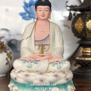 Tượng Phật Dược Sư Trắng Đế Non Nước DS-049