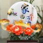 Ngọc bội như ý lục bình phong thủy chữ Gia bình an, may mắn, tài lộc