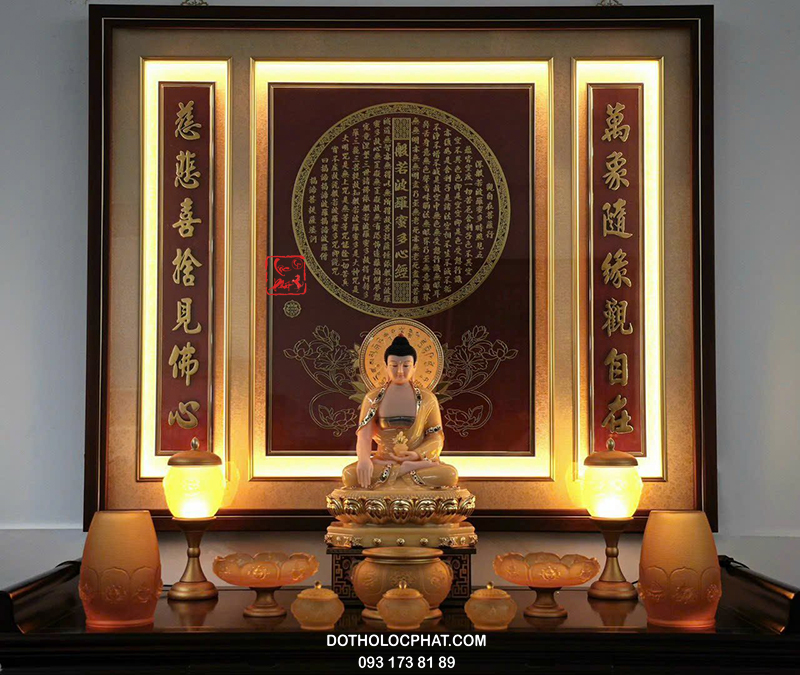 Tượng Phật Dược Sư Thạch Anh Có Hào Quang DS-053