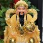 Tượng Thần Tiền thạch anh như ý thỏi vàng