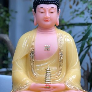 Tượng Phật Dược Sư áo rũ viền vàng