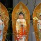 Tượng Tây Phương Tam Thánh bằng composite có hào quang