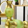 bình bông thờ cúng bằng bột đá thạch ngọc khắc tâm kinh chữ Phật đẹp