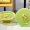 Dĩa trái cây thờ cúng bằng bột đá thạch ngọc khắc chữ Phật
