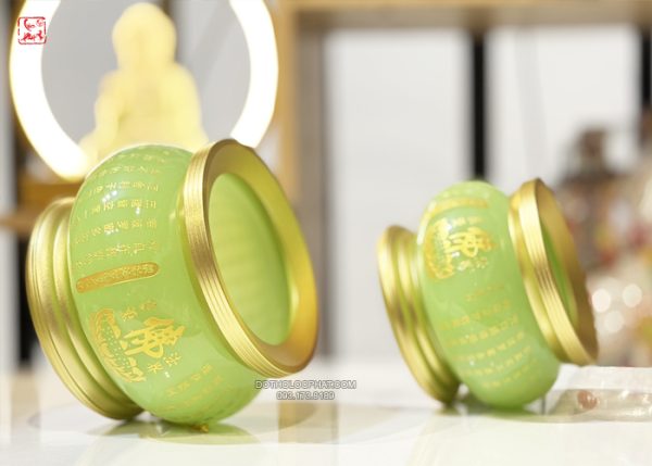 Lư hương thờ cúng bằng bột đá thạch ngọc khắc tâm kinh