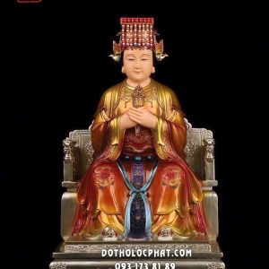 Tượng Thiên Hậu Thánh Mẫu màu đồng bằng composite