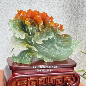 Bắp Cải Phong Thủy Xanh Ngọc Đế Hoa Văn BCPT-004