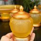 Chén nước thờ cúng lưu ly bọc đồng họa tiết cánh sen