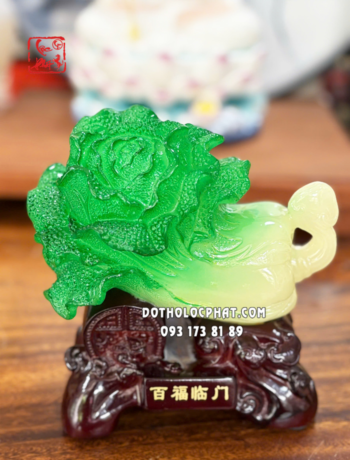 Bắp cải phong thủy như ý đế đồng xu bách phúc lâm môn