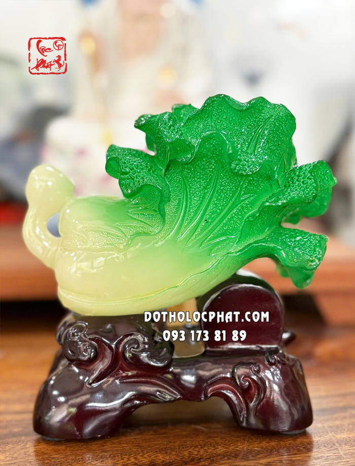 Bắp cải phong thủy như ý đế đồng xu bách phúc lâm môn