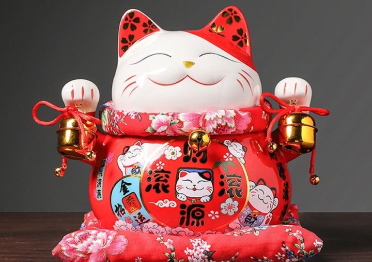 mèo thần tài may mắn