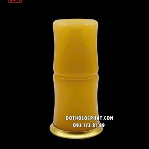 Ống đựng nhang ống trúc vàng bằng bột đá