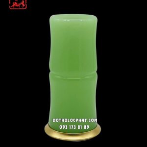 Ống trúc đựng nhang màu xanh ngọc bích bằng bột đá