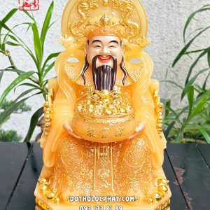 Tượng Thần Tiền thạch anh hào quang lưỡng long tranh châu