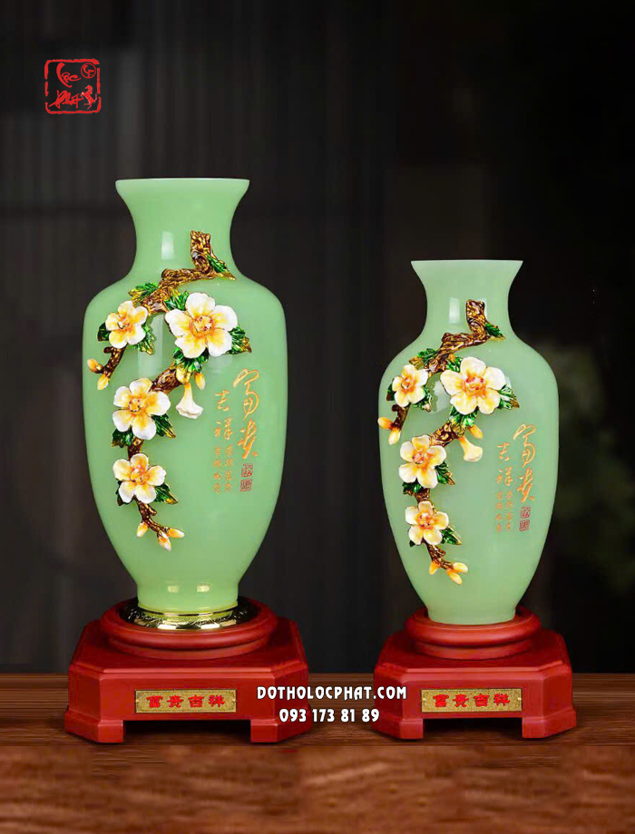 Bình ngọc lan phú quý cát tường xanh ngọc