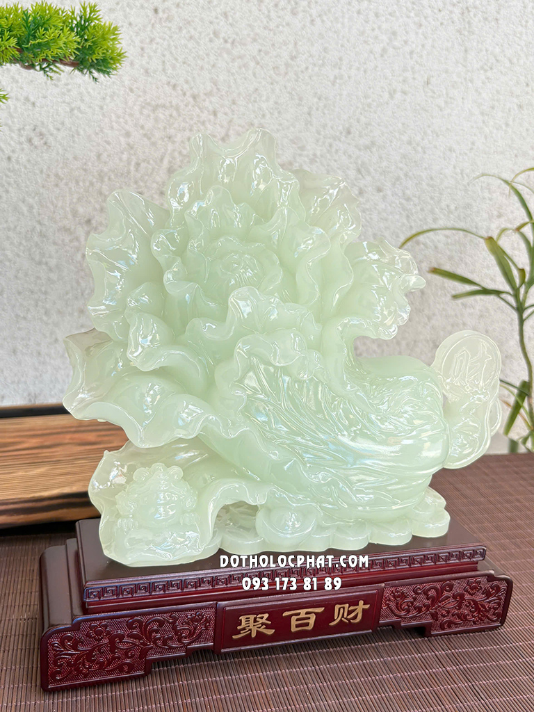 Bắp Cải Phong Thủy Xanh Ngọc Tụ Bách Tài BCPT-015