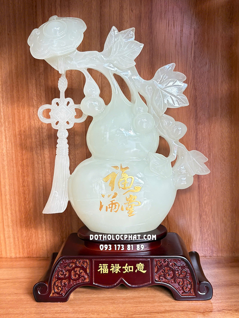 Hồ Lô Phong Thủy Xanh Ngọc Phúc Mãn Đường HLPT-003