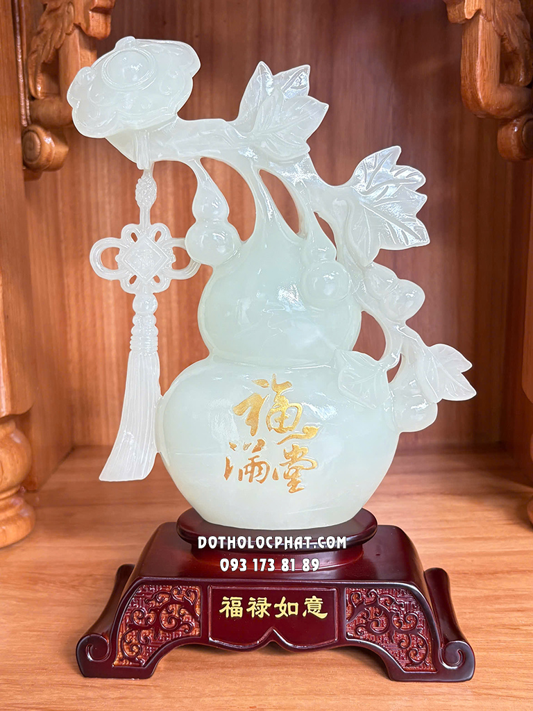 Hồ Lô Phong Thủy Xanh Ngọc Phúc Mãn Đường HLPT-003