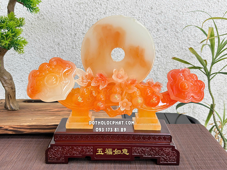 Như Ý Ngọc Bội Phong Thủy Ngũ Phúc Lâm Môn NYPT-007