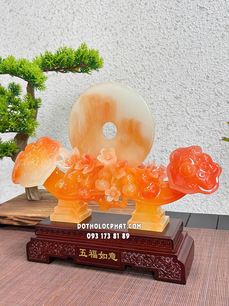 Như Ý Ngọc Bội Phong Thủy Ngũ Phúc Lâm Môn NYPT-007
