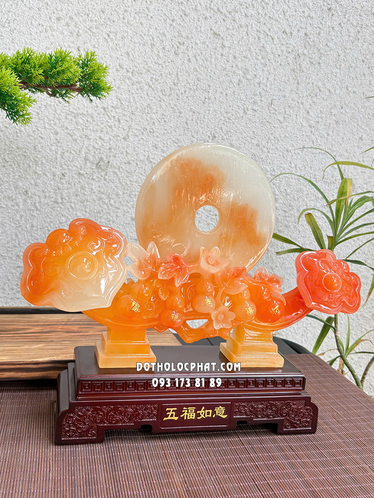 Như Ý Ngọc Bội Phong Thủy Ngũ Phúc Lâm Môn NYPT-007