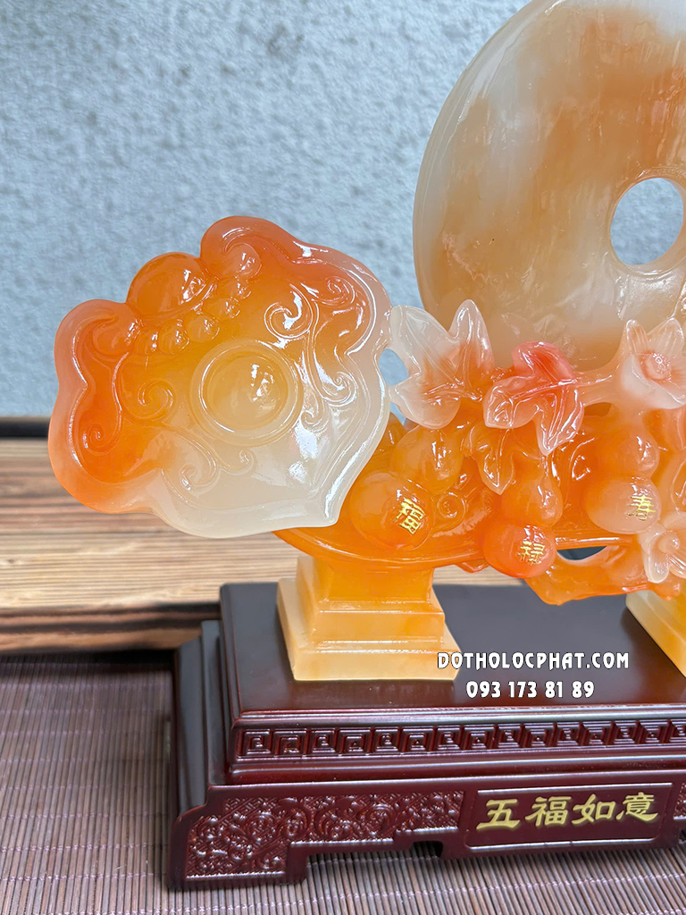 Như Ý Ngọc Bội Phong Thủy Ngũ Phúc Lâm Môn NYPT-007